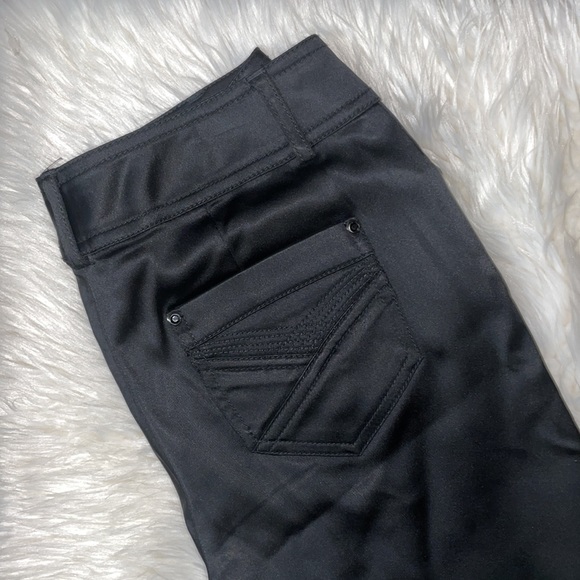Cache Flared Pants black satin like material size 2 - Picture 4 of 6